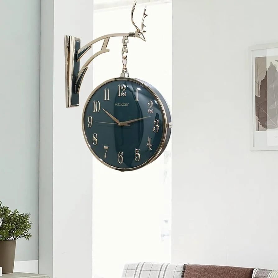 Geometric Hexagon Matte Wall Clock