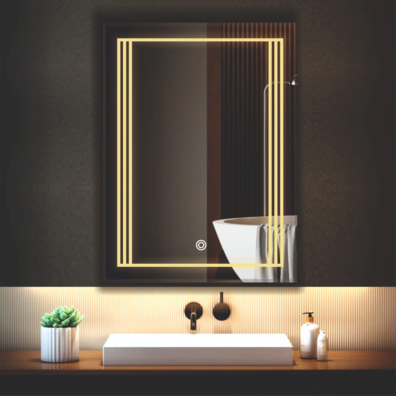Luxury Backlit Bathroom LED Mirror